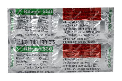 rifagut|Rifagut 550 MG Tablet (10): Uses, Side Effects, Price .